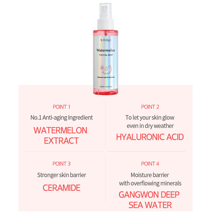 SOQU Watermelon Facial Mist