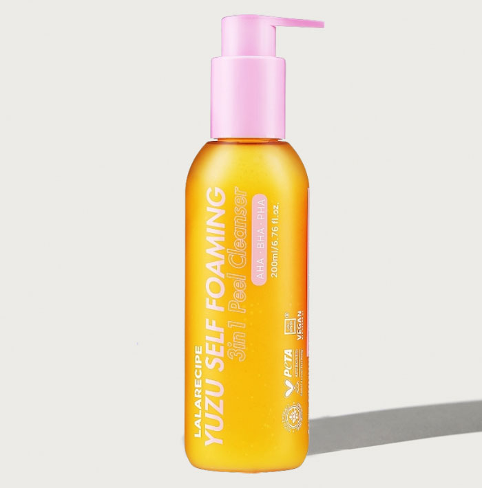 LALARECIPE Yuzu Self Foaming 3in1 Cleanser