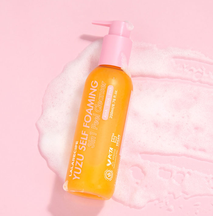 LALARECIPE Yuzu Self Foaming 3in1 Cleanser