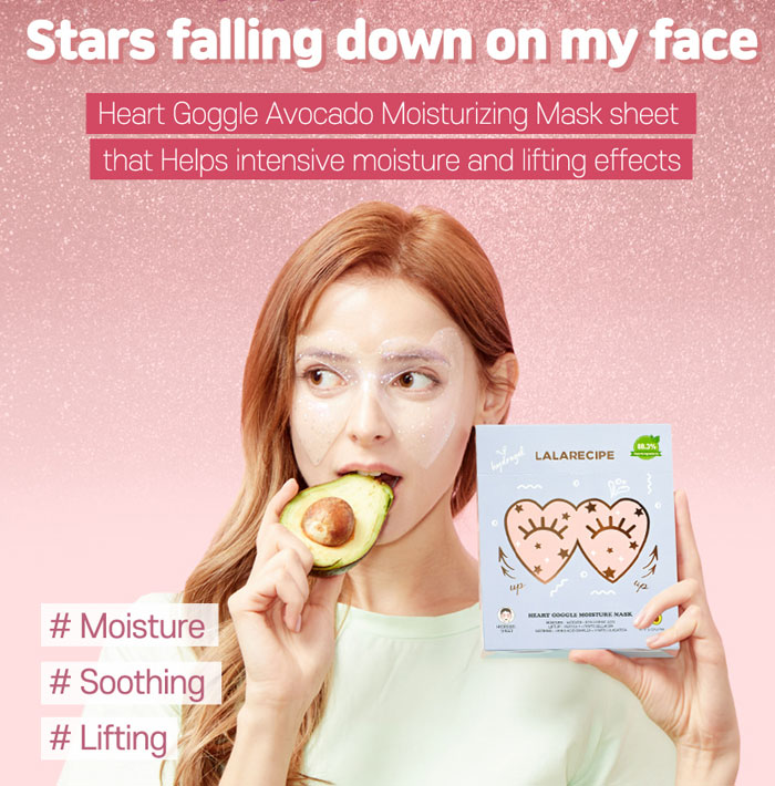 LALARECIPE Heart Goggle Moisture Mask