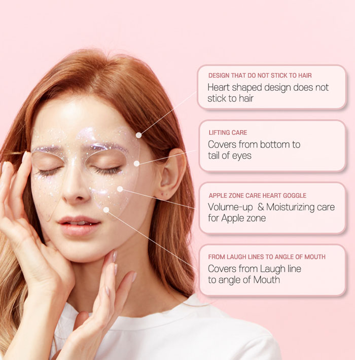LALARECIPE Heart Goggle Moisture Mask