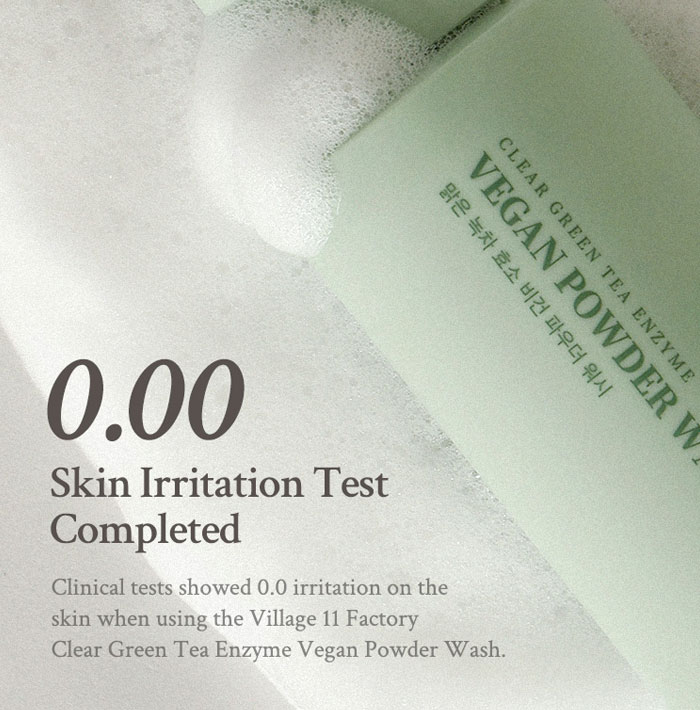 Village 11 Factory Clear Green Tea Enzyme Vegan Powder Wash