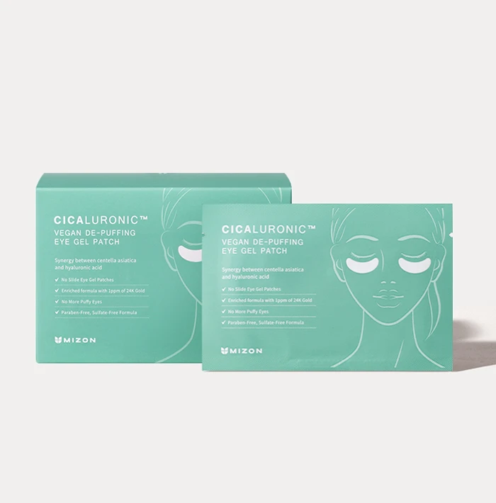 MIZON Cicaluronic Vegan De-Puffing Eye Gel Patch - 21 çifte