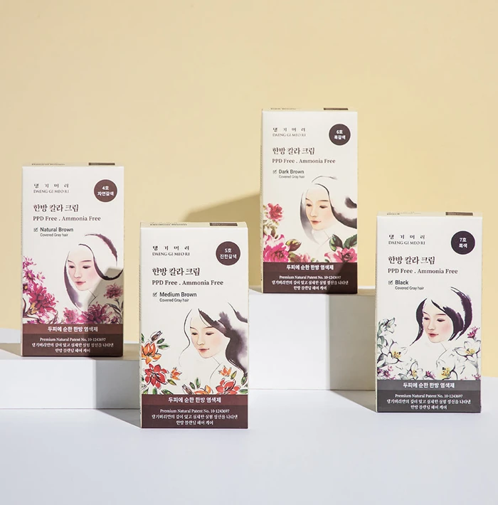 DAENG GI MEO RI Medicinal Hair Color Black - 60gr + 60gr