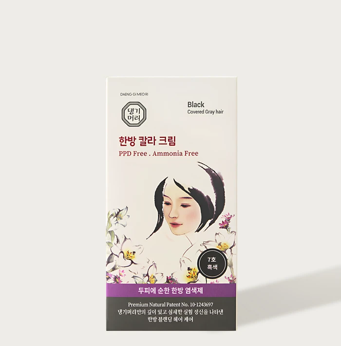 DAENG GI MEO RI Medicinal Hair Color Black - 60gr + 60gr