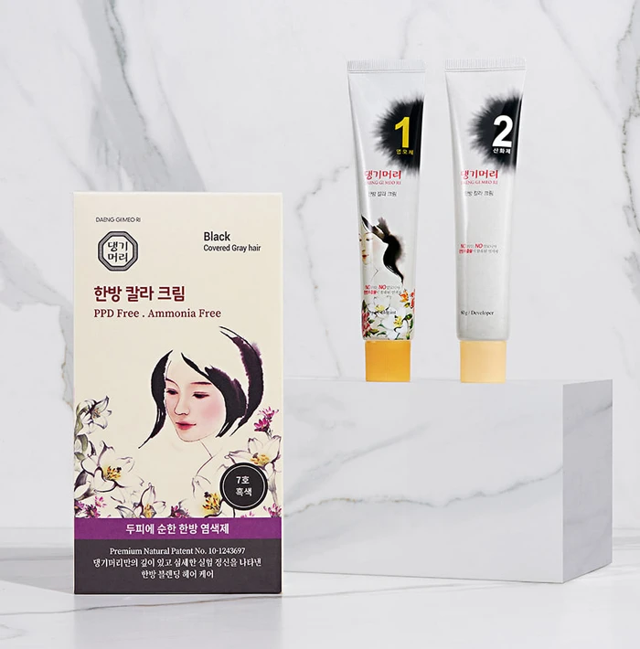 DAENG GI MEO RI Medicinal Hair Color Black - 60gr + 60gr alternate