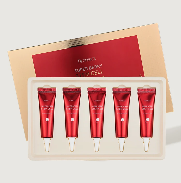 DEOPROCE Super Berry Stem Cell Eye & Neck Cream - 5 Set