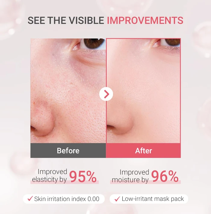 TENZERO Rose Peptide Collagen Mask Pack