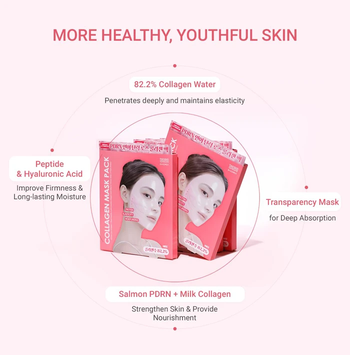 TENZERO Rose Peptide Collagen Mask Pack