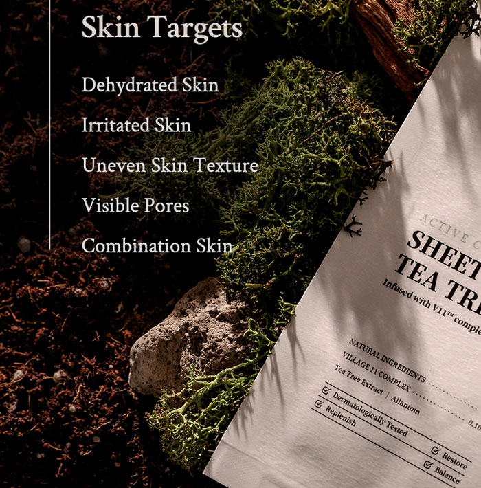 VILLAGE 11 FACTORY ACTIVE CLEAN SHEET MASK TEA TREE